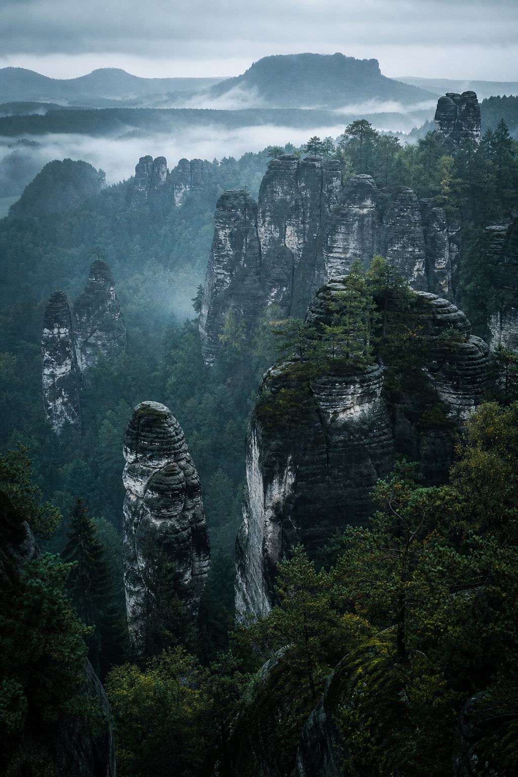 Felsnadeln und Schluchten der Sächsischen Schweiz